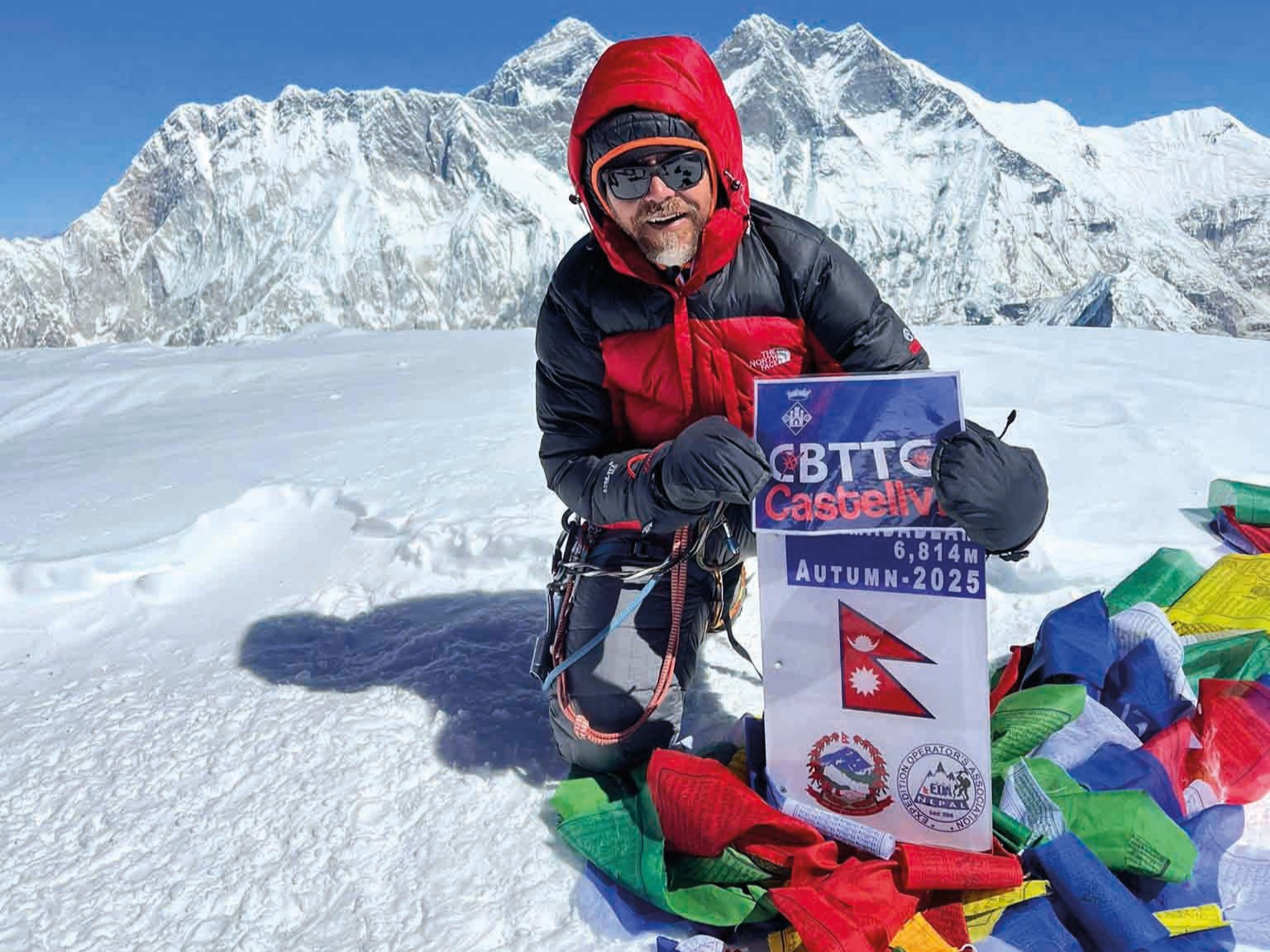 Rafa Rodríguez al cim de l'Ama Dablam